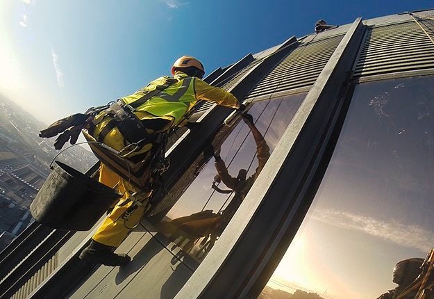 The dizzy heights of high rise window cleaning